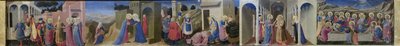 Predella van het Altaarstuk De Aankondiging, ca. 1433-1434 door Fra Giovanni Angelico da Fiesole