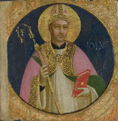 Sint Romulus Paneel van het Fiesole San Domenico Altaarstuk, c. 1423-1424 door Fra Giovanni Angelico da Fiesole