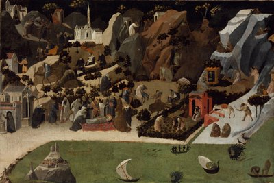 Scènes uit het leven van de woestijnvaders Thebaid door Fra Giovanni Angelico da Fiesole