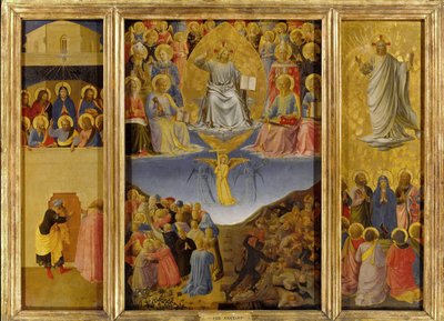 Het Laatste Oordeel Drieluik door Fra Giovanni Angelico da Fiesole