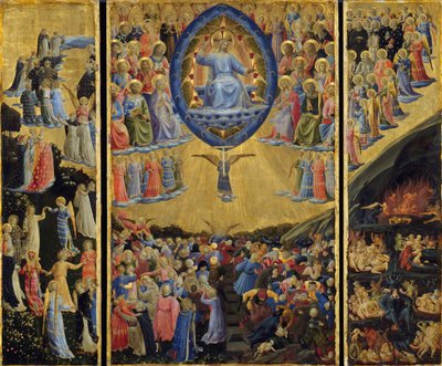 Het Laatste Oordeel Vleugelaltaar, begin 15e eeuw door Fra Giovanni Angelico da Fiesole
