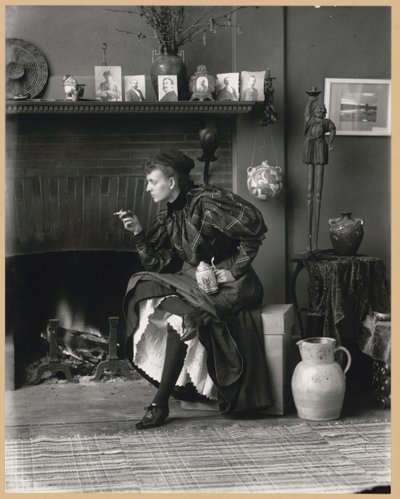 Frances Benjamin Johnston, zelfportret (als 