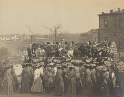 Foto van het 25-jarig jubileum van de oprichting van het Tuskegee Institute, 1906 door Frances Benjamin Johnston