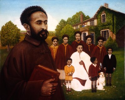Haile Selassie in Ballingschap door Frances Broomfield