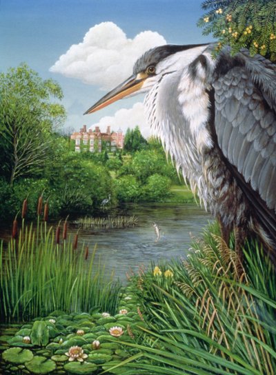 Reigers bij Chilham door Frances Broomfield