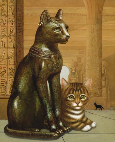 Mike het British Museum Katje door Frances Broomfield
