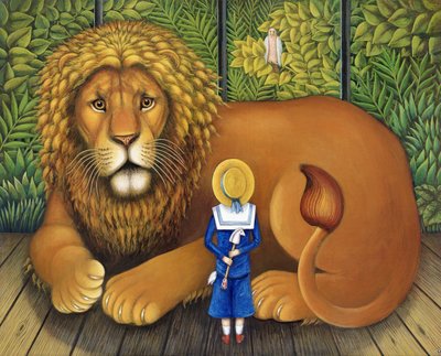 De Leeuw en Albert, 2001 door Frances Broomfield