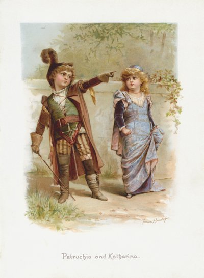 Petruchio en Katharina door Frances Brundage