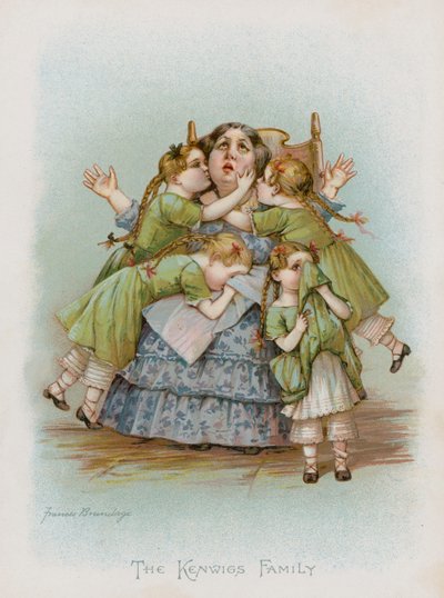 De familie Kenwigs (chromolitho) door Frances Brundage