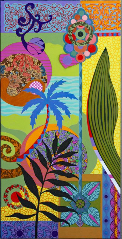 Blauwe Palm door Frances Ferdinands