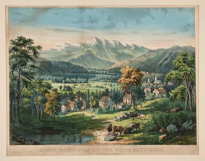 Mount Washington en de Witte Bergen door Frances Flora Bond Palmer
