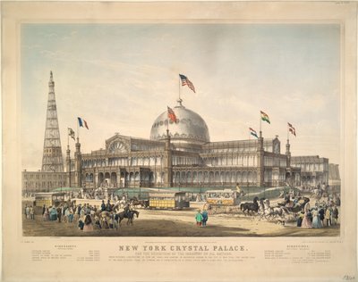 New York Crystal Palace: Voor de Tentoonstelling van de Industrie van Alle Naties door Frances Flora Bond Palmer