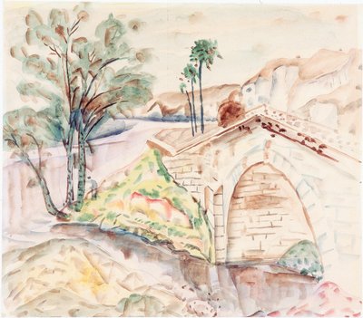 De Brug door Frances Hodgkins