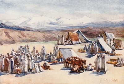 Marktdag, Timgad door Frances Nesbitt
