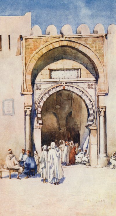 Moorse poort, Kairouan door Frances Nesbitt