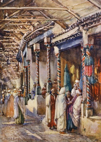 Souk el Trouk, Tunis door Frances Nesbitt