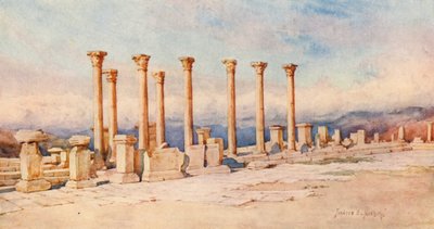 Het Forum, Timgad door Frances Nesbitt