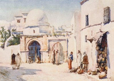 De Zaouia van de Rue Tourbet el Bey, Tunis door Frances Nesbitt