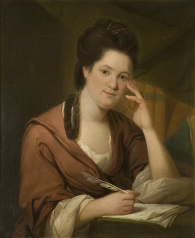 Portret van Hannah More (geb. 1745), ca. 1780 door Frances Reynolds
