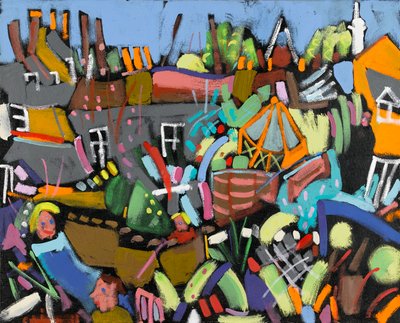 Judy in de tuin, 2010 door Frances Treanor