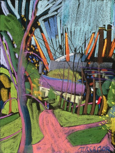Millennium Dome vanuit Greenwich Park door Frances Treanor