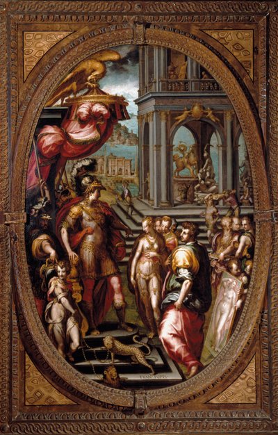 Alexander de Grote geeft Campaspe aan Apelle door Francesco Morandini