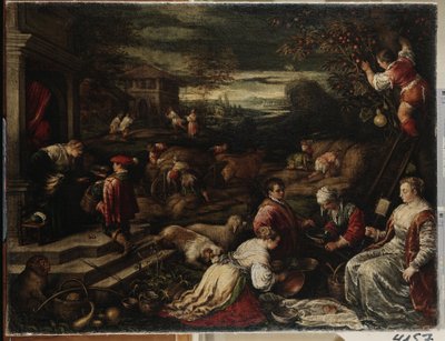 De zomer door Francesco Bassano
