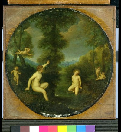 De nimf Salmacis en de hermafrodiet door Francesco (studio of) Albani