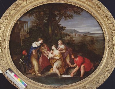 Mozes Gered van het Verdrinken door Francesco Albani