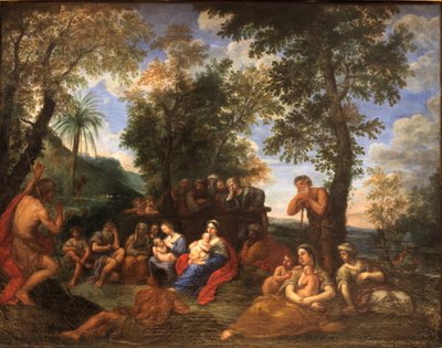 Prediking van Sint Johannes de Doper door Francesco Albani