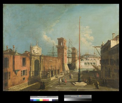 Uitzicht op Campo en Porta Arsenale door Francesco Albotto