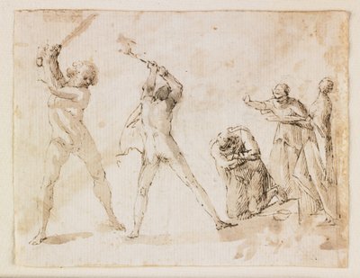 Martelaarschap van Sint Johannes de Doper door Francesco Allegrini