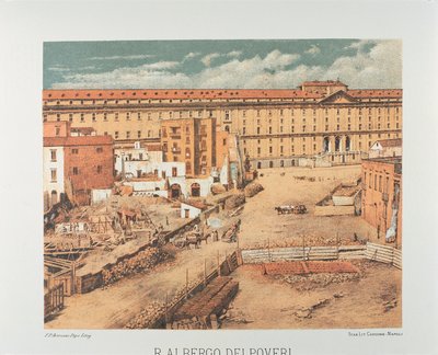 Italië, Napels, Albergo dei Poveri (Hospice voor de Armen) 1889 door Francesco Aversano