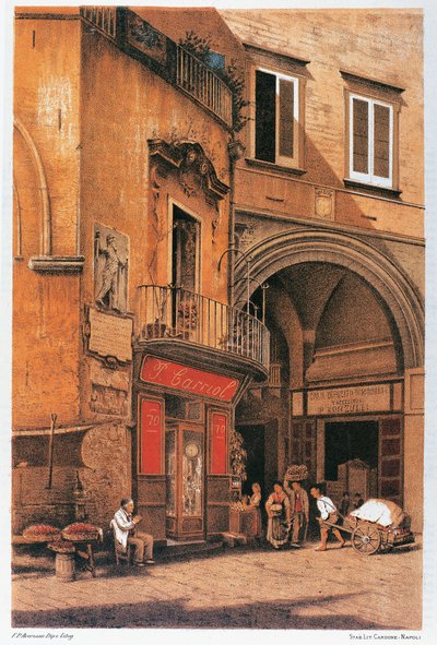 Italië, Napels, Sedile di Porto Straat door Francesco Aversano