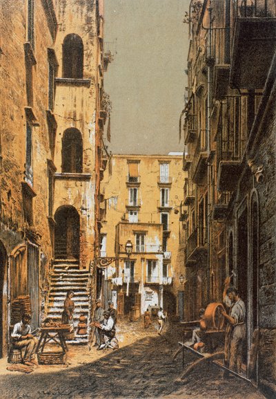 Vico Calderai Porto, in Napels door Francesco Aversano