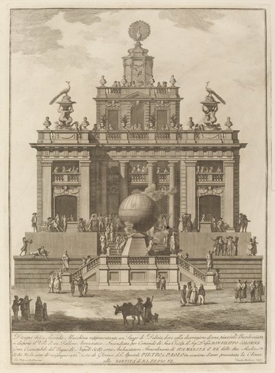Een plek van plezier met een luchtballon, voor het Chinea-festival door Francesco Barbazza