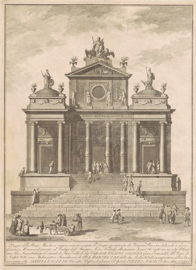 De Prima Macchina voor de Chinea van 1785 door Francesco Barbazza