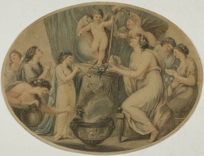 Allegorisch onderwerp door Francesco Bartolozzi