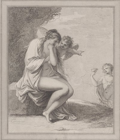 Ariadne, Cupido en Bacchus, 1788 door Francesco Bartolozzi