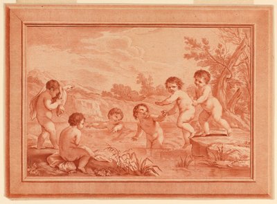 Jongens aan het spelen door Francesco Bartolozzi