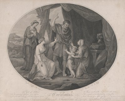 Coriolanus: De god van soldaten, om onkwetsbaar te schande te maken... Shakespeare, Cori..., 3 november 1785 door Francesco Bartolozzi