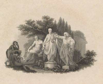 Demosthenes, Cicero en William Pitt, Graaf van Chatham. door Francesco Bartolozzi