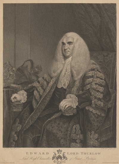 Edward Lord Thurlow door Francesco Bartolozzi