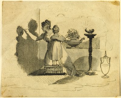 Eerste idee van ontwerp door Francesco Bartolozzi