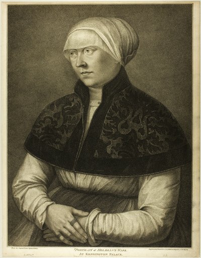 De vrouw van Holbein door Francesco Bartolozzi
