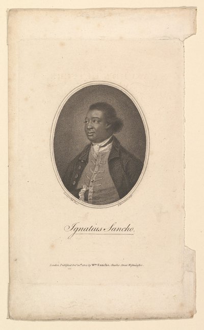 Ignatius Sancho, 1802 door Francesco Bartolozzi