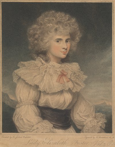 Lady Elizabeth Cavendish (geboren Hervey), Hertogin van Devonshire door Francesco Bartolozzi