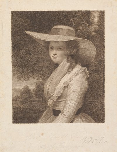 Lavinia Spencer (geboren Bingham), gravin Spencer door Francesco Bartolozzi