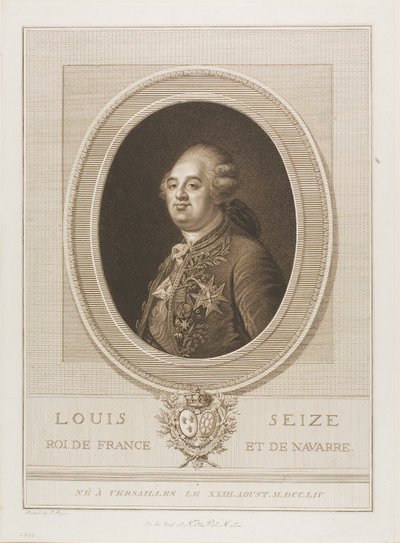 Lodewijk Zestien door Francesco Bartolozzi