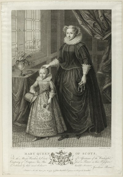 Mary Queen of Scots door Francesco Bartolozzi